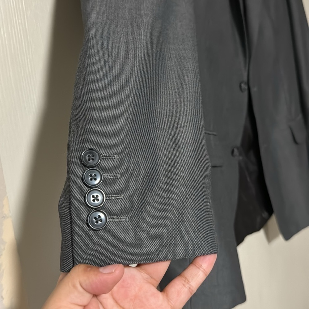 Men gray blazer - Picture 4 of 14